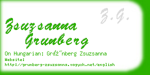 zsuzsanna grunberg business card